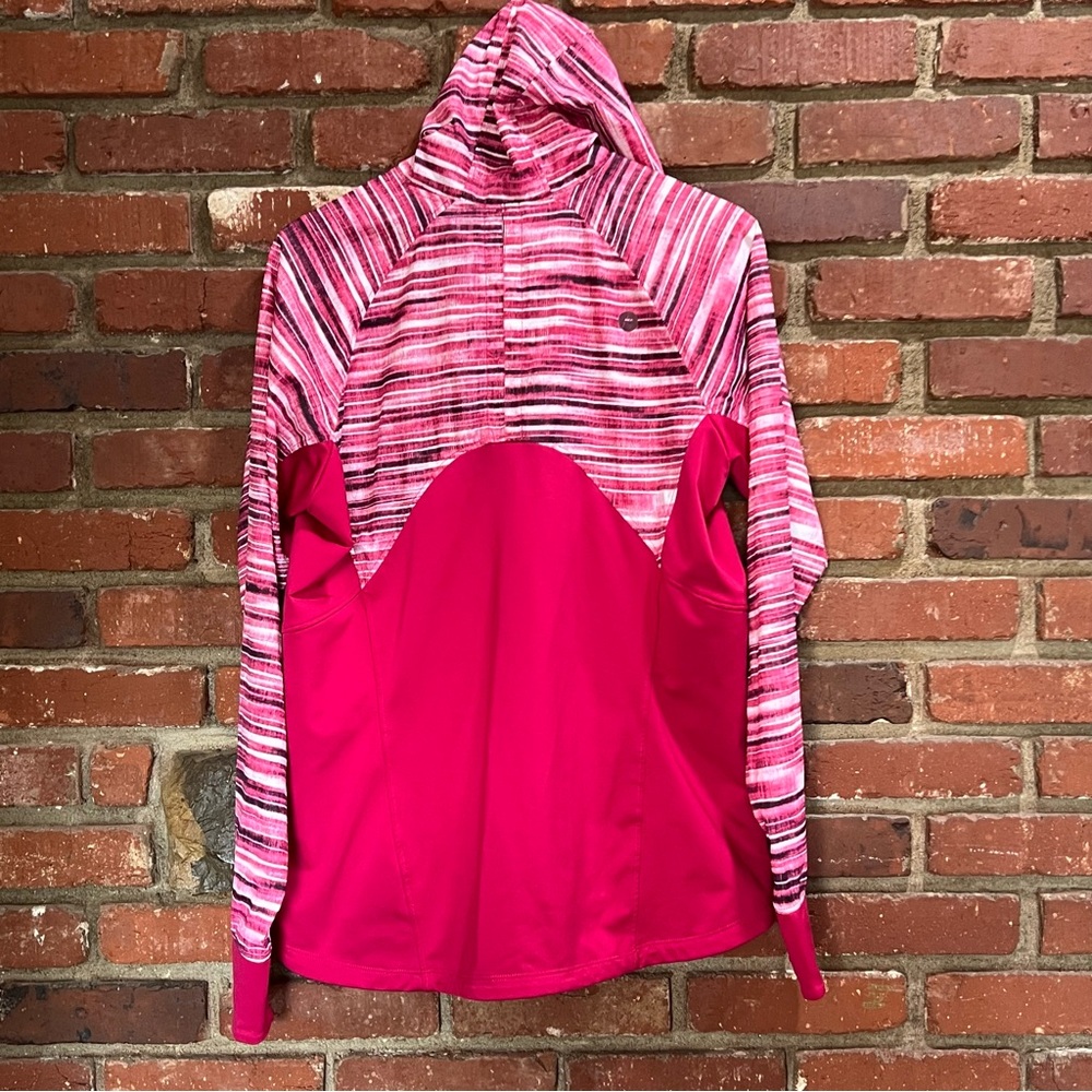Marmot‎ women's size XL lightweight hooded windbreaker jacket pink thumbholes - Picture 2 of 14